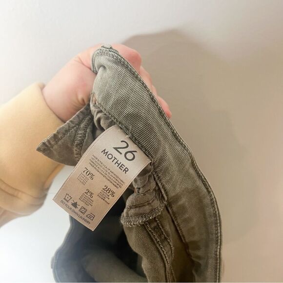 Mother The Looker Zip Ankle Jeans in Sherwood Forest - Picture 9 of 9